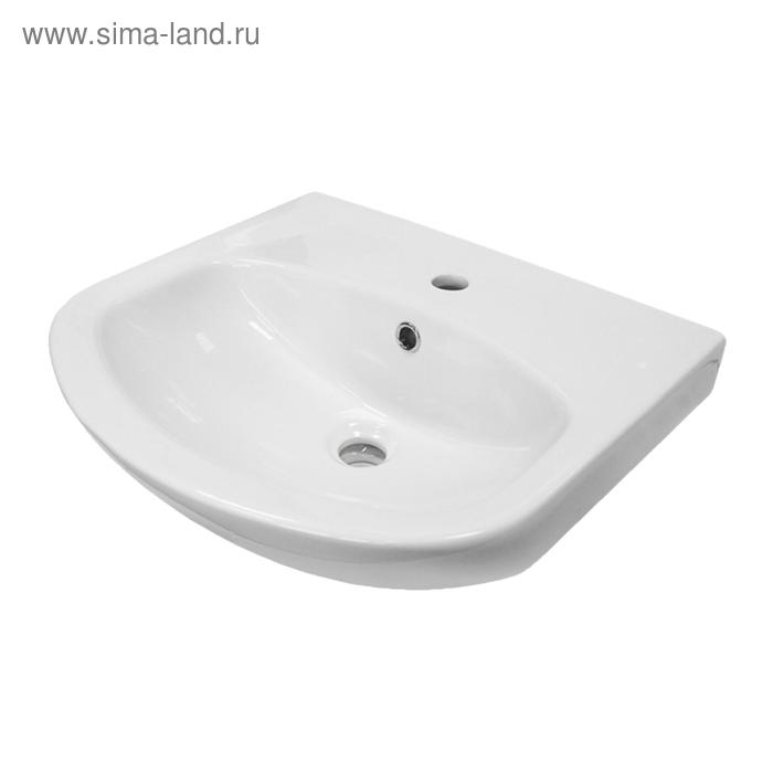 Раковина SANITA «Аттика 50», с отверстием под смеситель, белый - Фото 1