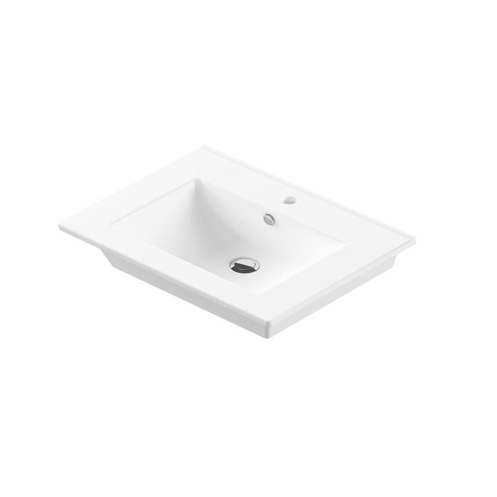 Умывальник Quadro 75, мебельный, белый