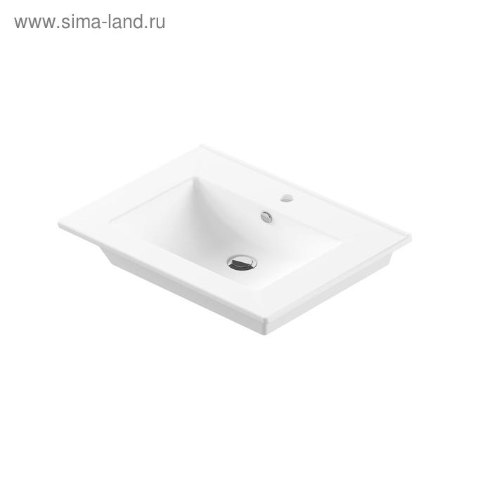 Умывальник Quadro 75, мебельный, белый