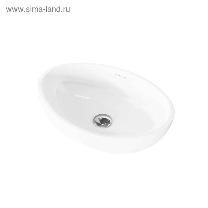 Раковина SANITA LUXE «Ringo Cut» накладной, белый