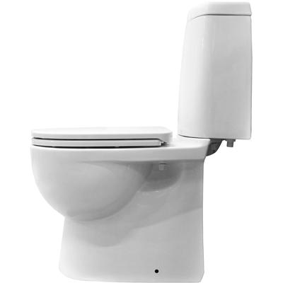 Унитаз компакт SANITA LUXE Fest Comfort, 2-реж., дюропласт с микролифтом, белый