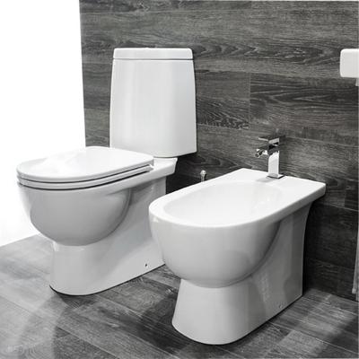 Унитаз компакт SANITA LUXE Fest Comfort, 2-реж., дюропласт с микролифтом, белый