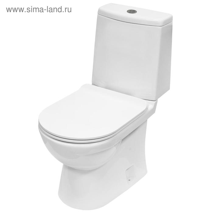 Унитаз-компакт Next Slim SL DM, 2 режима, дюропласт с микролифтом тонкое, белый