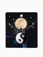 Кулоны парные «Инь ян капли», 45 см, цвет чёрный/белый в серебре  (артикул 5349174)  большой выбор товаров оптом и в розницу по низким ценам с доставкой