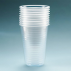 Стакан одноразовый пластиковый «Прозрачный» 200 мл. - Фото 4