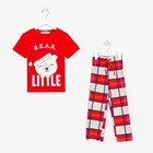Пижама новогодняя детская: футболка, брюки, KAFTAN: Bear, рост 110-116 см - Фото 7