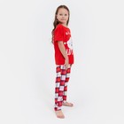 Пижама для девочки новогодняя KAFTAN "Bear", размер 36 (134-140) - Фото 2