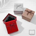Коробочка подарочная под браслет/часы «Гипюровый бант», 9×9 (размер полезной части 8,5×8,5 см), цвет МИКС - фото 321230587