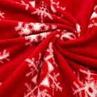 Плед с рукавами «Этель. Снежинки», 150×200 см, красный - Фото 7