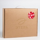 Плед с рукавами «Этель. Снежинки», 150×200 см, красный - Фото 8