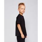 Футболка детская MINAKU:Basic line kids, чёрная, рост 140 см - Фото 2