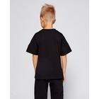Футболка детская MINAKU:Basic line kids, чёрная, рост 140 см - Фото 3