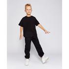 Футболка детская MINAKU:Basic line kids, чёрная, рост 140 см - Фото 4