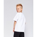 Футболка детская MINAKU:Basic line kids, белая, рост 152 см - Фото 3