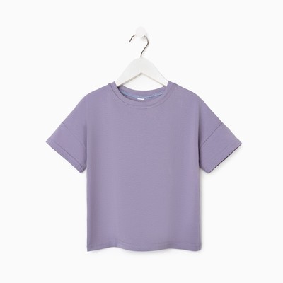 Футболка детская MINAKU:Basic line kids цвет серый, рост 134