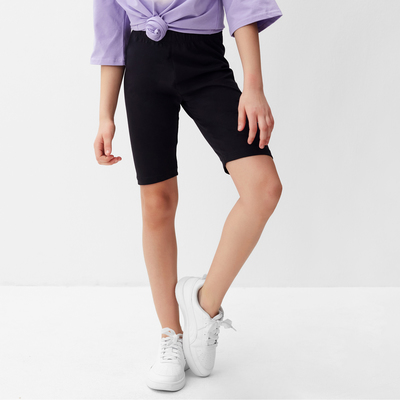 Велосипедки для девочки MINAKU, чёрные, рост 98 см