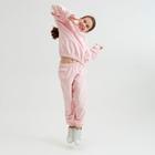 Костюм для девочки (худи, брюки) MINAKU: Casual Collection KIDS цвет персиковый, рост 110 - фото 2597190