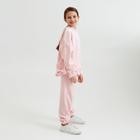 Костюм для девочки (худи, брюки) MINAKU: Casual Collection KIDS цвет персиковый, рост 134 - фото 26339840