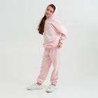 Костюм для девочки (худи, брюки) MINAKU: Casual Collection KIDS цвет персиковый, рост 134 - фото 26339843