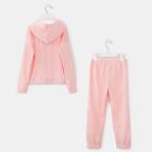 Костюм для девочки (худи, брюки) MINAKU: Casual Collection KIDS цвет персиковый, рост 134 - фото 26339847
