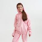 Костюм для девочки (худи, брюки) MINAKU: Casual Collection KIDS цвет розовый, рост 110 - Фото 2
