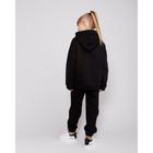 Костюм детский (худи, брюки) MINAKU, цвет чёрный, рост 122 - фото 44470327