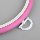 Пяльцы для вышивания, гибкое кольцо, d = 15 см, цвет розовый - Фото 4