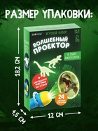 Игровой набор «Волшебный проектор: В мире динозавров», светящиеся наклейки, 3 слайда, 24 картинки - Фото 3
