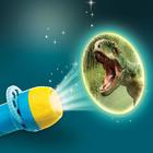 Игровой набор «В мире динозавров», проектор, светящиеся наклейки - фото 6331374