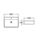 Раковина Comforty 78188, накладная, цвет белый 5369623
