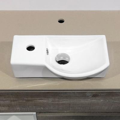 Раковина Comforty 7947AR, правая, подвесная, цвет белый