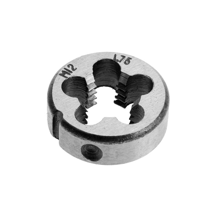 Плашка метрическая ТУНДРА, М12×1.75 мм - Фото 1