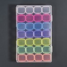 Органайзер для декора, 7 блоков, 4 ячейки, 17,5 × 10,5 × 2,5 см, разноцветный - Фото 7