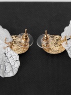 Серьги ассорти «Ветер» бабочка, малые, цвет белый в золоте - фото 53676687