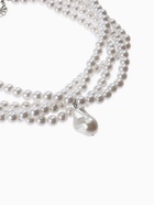 Бусы из жемчуга «Диана», 4 нити, d=0.8, 40 см, белые - Фото 5