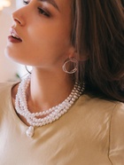 Бусы из жемчуга «Диана», 4 нити, d=0.8, 40 см, белые - Фото 2