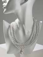 Бусы из жемчуга «Диана», 4 нити, d=0.8, 40 см, белые - Фото 14