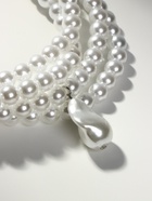 Бусы из жемчуга «Диана», 4 нити, d=0.8, 40 см, белые - Фото 8