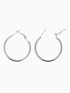 Серьги кольца QF «Классика», d=3 см, цвет серебро - Фото 2