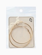 Серьги кольца QF «Классика», d=5 см, цвет золото  (артикул 5114723)  большой выбор товаров оптом и в розницу по низким ценам с доставкой