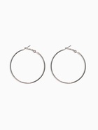 Серьги кольца QF «Классика», d=5 см, цвет серебро - Фото 2