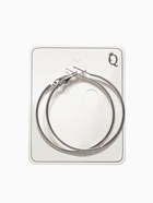 Серьги кольца QF «Классика», d=5 см, цвет серебро - Фото 4