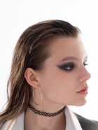 Серьги кольца QF «Классика», d=5 см, цвет серебро - Фото 5