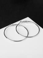 Серьги кольца QF «Классика», d=5 см, цвет серебро - Фото 6