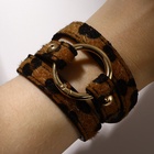 Браслет кожа «Сафари» леопард, чёрно-коричневый, 51 см - Фото 8