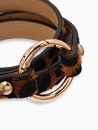 Браслет кожа «Сафари» леопард, чёрно-коричневый, 51 см - Фото 3