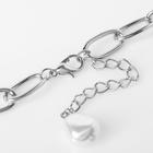 Кулон «Цепь» печать, цвет серебро, 50см - фото 25631093