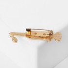 Брошь «Медицина» укольчик, цветная в золоте - Фото 3