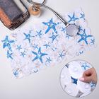 Коврик противоскользящий в ванну на присосках Доляна «Морские звёзды», 35×65 см - фото 59320822