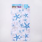 Коврик противоскользящий в ванну на присосках Доляна «Морские звёзды», 35×65 см - фото 59320825